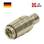 Adapting socket with plug - XXmold precision mold component, SKU XEP7711