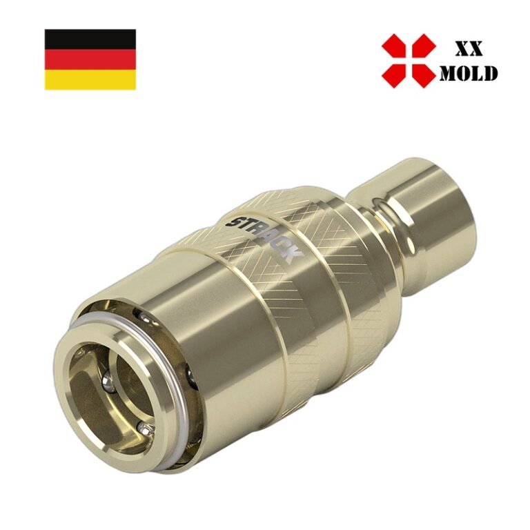 Adapting socket with plug - XXmold precision mold component, SKU XEP7711