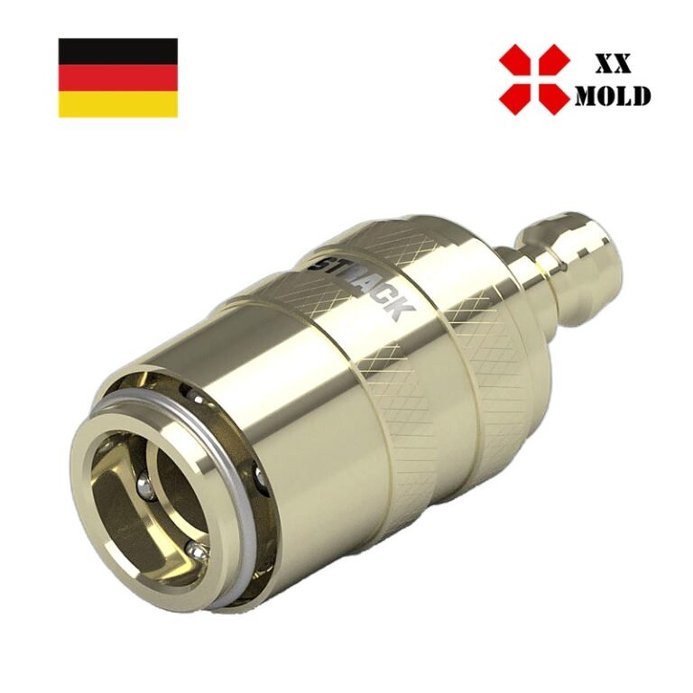 Adapting socket with plug - XXmold precision mold component, SKU XEP7704