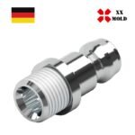 Connecting plug open flow - XXmold precision mold component, SKU XEP7713