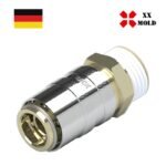 Quick release coupling thread socket - XXmold precision mold component, SKU XEP7709