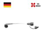 Connecting hose straight - 90° - XXmold precision mold component, SKU XES4017568